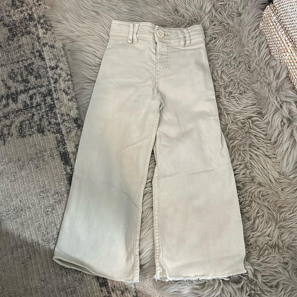 Zara wide leg jean in cream